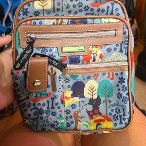 Lily Bloom minimal Crossbody bag-dog print